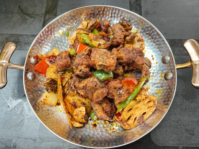Dry Pot Pork Ribs 干锅排骨.