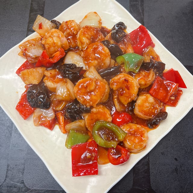 Shrimp with Garlic Sauce 鱼香虾.
