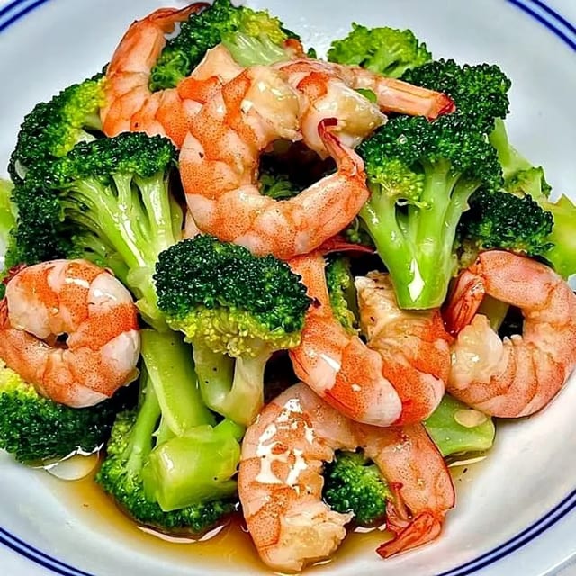Shrimp with Broccoli 西兰花虾.