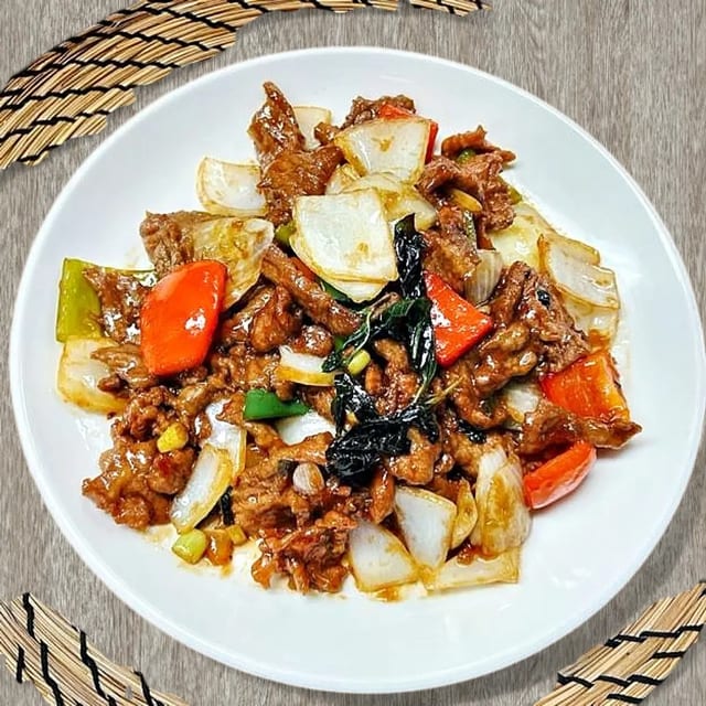 Basil Beef 九层塔牛.