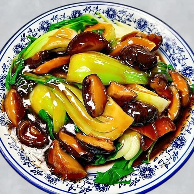Bok Choy with Shiitake 香菇扒青江菜.