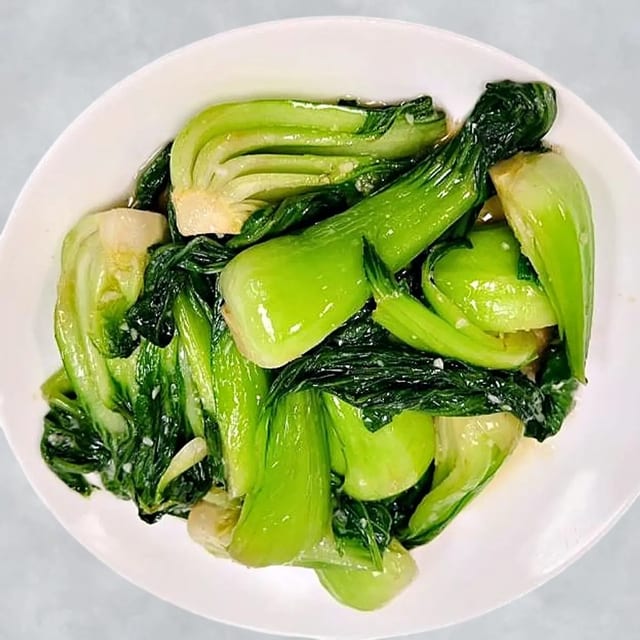 Bok Choy (Garlic, Stir Fried) 青江菜 (蒜炒、清炒).