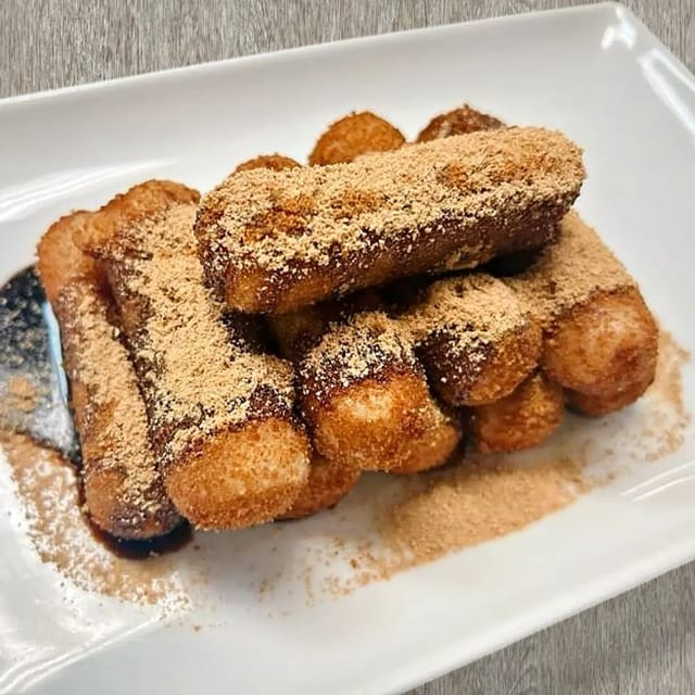 Glutinous Rice Cake with Brown Sugar 红糖糍粑.