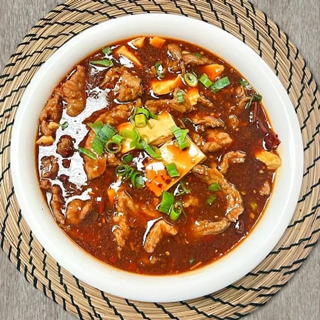 Sliced Beef with Tofu 豆花牛.