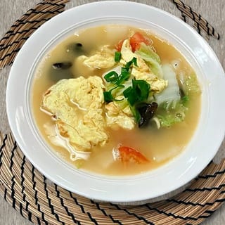 Fried Eggs Soup 煎蛋汤